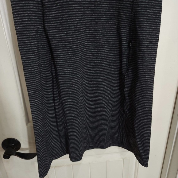 Duluth Trading Co Womens Dress Black Gray Striped Stretch Active Travel Size M - Picture 4 of 8